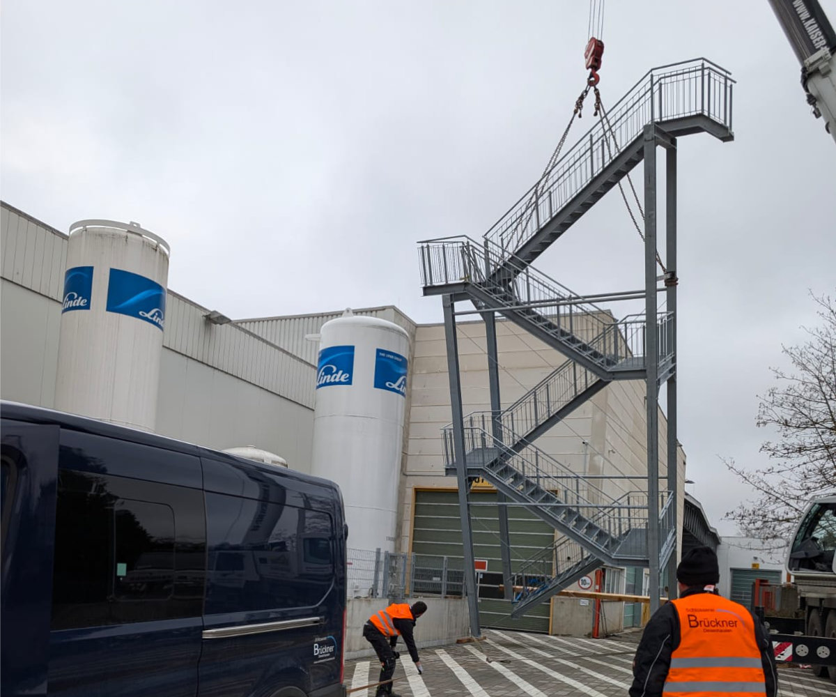 Schlosserei Brückner - Bauschlosserei für Gewerbe - unsere Referenzen